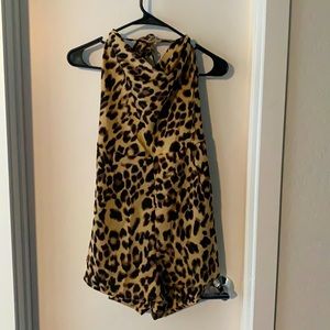 Nasty gal Leopard Romper